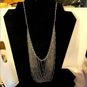 Silver Chain Statement Vintage Necklace- So Cool